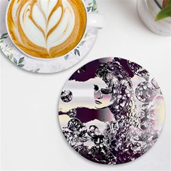 Marina Paper Cut Uv Print Round Tile Coaster