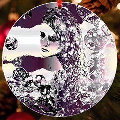 Marina Paper Cut Uv Print Acrylic Ornament Round