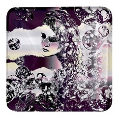 Marina Paper Cut Square Glass Fridge Magnet (4 Pack)