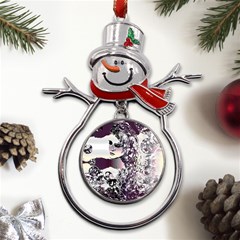 Marina Paper Cut Metal Snowman Ornament