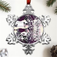 Marina Paper Cut Metal Small Snowflake Ornament