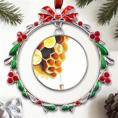 Image-2500x3000 (28) Metal X mas Wreath Ribbon Ornament by Little21