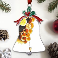 Image-2500x3000 (28) Metal Holly Leaf Bell Ornament by Little21