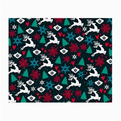 Holiday Season Pattern December Happy Holidays Merry Christmas Winter Family Festive New Year Small Glasses Cloth