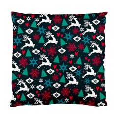 Holiday Season Pattern December Happy Holidays Merry Christmas Winter Family Festive New Year Standard Cushion Case (one Side)