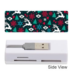 Holiday Season Pattern December Happy Holidays Merry Christmas Winter Family Festive New Year Memory Card Reader (stick)