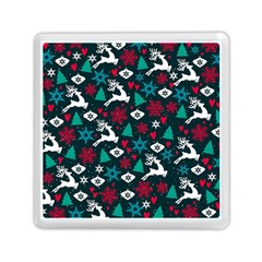 Holiday Season Pattern December Happy Holidays Merry Christmas Winter Family Festive New Year Memory Card Reader (square)