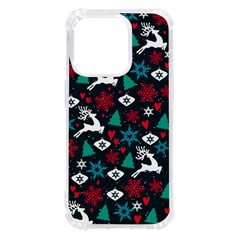 Holiday Season Pattern December Happy Holidays Merry Christmas Winter Family Festive New Year Iphone 14 Pro Tpu Uv Print Case