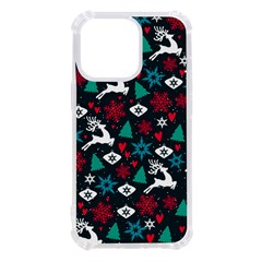 Holiday Season Pattern December Happy Holidays Merry Christmas Winter Family Festive New Year Iphone 13 Pro Tpu Uv Print Case