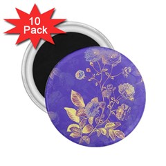 Flower Petal Bouquet Stem Floral Pattern 2 25  Magnets (10 Pack) 