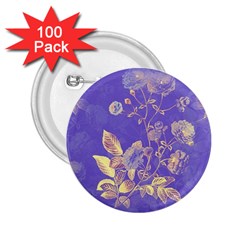 Flower Petal Bouquet Stem Floral Pattern 2 25  Buttons (100 Pack) 