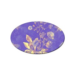 Flower Petal Bouquet Stem Floral Pattern Sticker (oval)