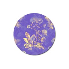 Flower Petal Bouquet Stem Floral Pattern Magnet 3  (round)