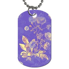 Flower Petal Bouquet Stem Floral Pattern Dog Tag (one Side)