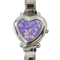 Flower Petal Bouquet Stem Floral Pattern Heart Italian Charm Watch