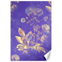 Flower Petal Bouquet Stem Floral Pattern Canvas 12  X 18 