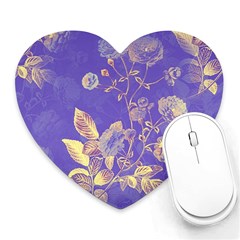 Flower Petal Bouquet Stem Floral Pattern Heart Mousepad