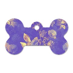 Flower Petal Bouquet Stem Floral Pattern Dog Tag Bone (one Side)