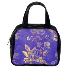 Flower Petal Bouquet Stem Floral Pattern Classic Handbag (one Side)