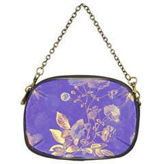 Flower Petal Bouquet Stem Floral Pattern Chain Purse (one Side)