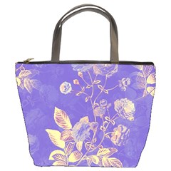 Flower Petal Bouquet Stem Floral Pattern Bucket Bag