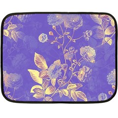 Flower Petal Bouquet Stem Floral Pattern Fleece Blanket (mini)