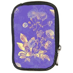 Flower Petal Bouquet Stem Floral Pattern Compact Camera Leather Case