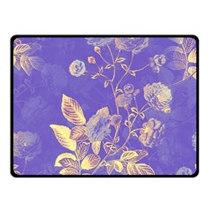 Flower Petal Bouquet Stem Floral Pattern Fleece Blanket (small)