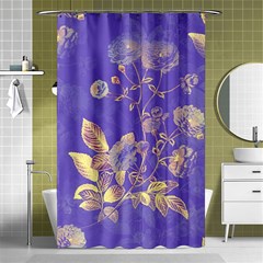 Flower Petal Bouquet Stem Floral Pattern Shower Curtain 48  X 72  (small) 