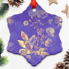 Flower Petal Bouquet Stem Floral Pattern Ornament (snowflake)