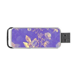 Flower Petal Bouquet Stem Floral Pattern Portable Usb Flash (one Side)