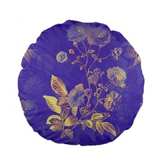 Flower Petal Bouquet Stem Floral Pattern Standard 15  Premium Round Cushions