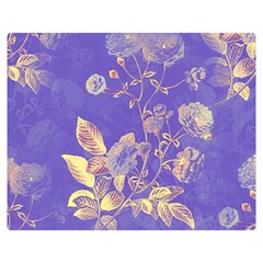 Flower Petal Bouquet Stem Floral Pattern Two Sides Premium Plush Fleece Blanket (teen Size)