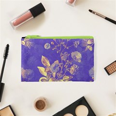 Flower Petal Bouquet Stem Floral Pattern Cosmetic Bag (xs)