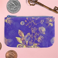 Flower Petal Bouquet Stem Floral Pattern Large Coin Purse