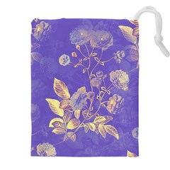 Flower Petal Bouquet Stem Floral Pattern Drawstring Pouch (5xl)