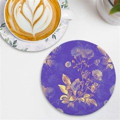 Flower Petal Bouquet Stem Floral Pattern Uv Print Round Tile Coaster