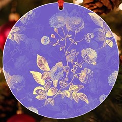 Flower Petal Bouquet Stem Floral Pattern Uv Print Acrylic Ornament Round