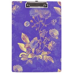 Flower Petal Bouquet Stem Floral Pattern A4 Acrylic Clipboard