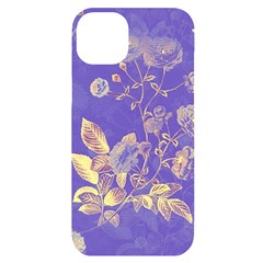 Flower Petal Bouquet Stem Floral Pattern Iphone 14 Plus Black Uv Print Pc Hardshell Case