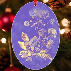 Flower Petal Bouquet Stem Floral Pattern Uv Print Acrylic Ornament Oval