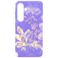 Flower Petal Bouquet Stem Floral Pattern Samsung Galaxy S24 6 2 Inch Black Tpu Uv Case