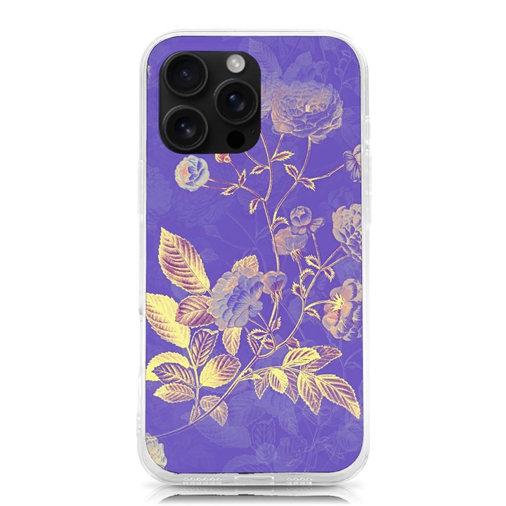 Flower Petal Bouquet Stem Floral Pattern iPhone 16 Pro Max TPU UV Print Case