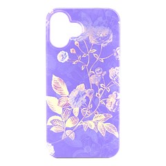 Flower Petal Bouquet Stem Floral Pattern Iphone 16 Plus Black Uv Print Pc Hardshell Case