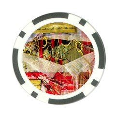 Collage Poker Chip Card Guard