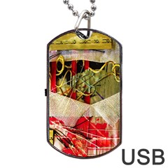 Collage Dog Tag Usb Flash (two Sides)