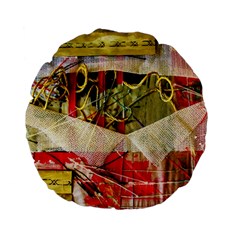 Collage Standard 15  Premium Flano Round Cushions