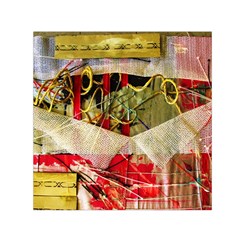 Collage Square Satin Scarf (30  X 30 )