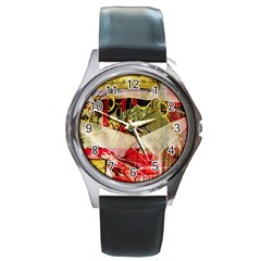 Collage Round Metal Watch