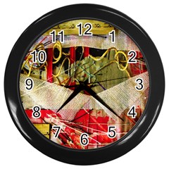 Collage Wall Clock (black)